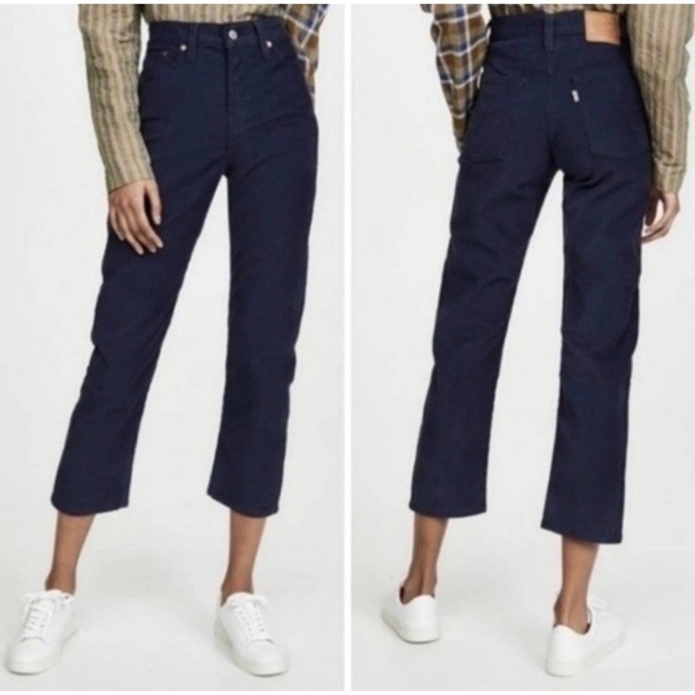 Levi's Wedgie straight corduroy pants Size W28 L26 Navy